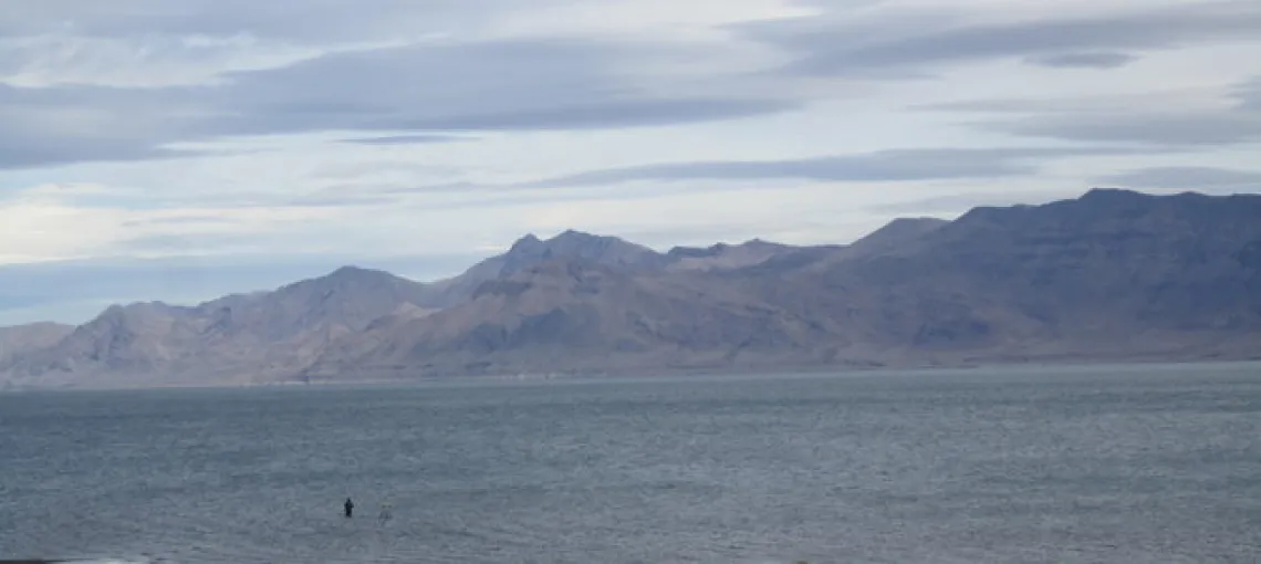 Pyramid Lake in November